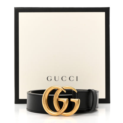 Gucci Moon Calfskin Double G 30mm Belt 75 30 Black 6 of 6