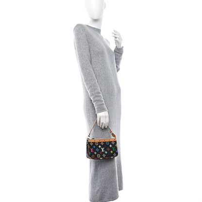 Louis Vuitton Monogram Multicolor Pochette Accessories Black 2 of 10