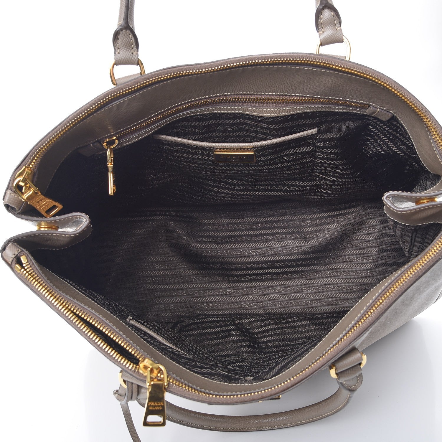 Prada Saffiano Lux Extra Large Galleria Double Zip Tote Argilla 5 of 13