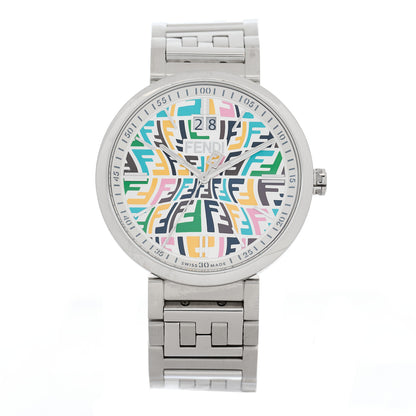 Fendi X SARAH COLEMAN Stainless Steel FF Fish Eye 39mm Fendi Multi Quartz Watch 1 of 3