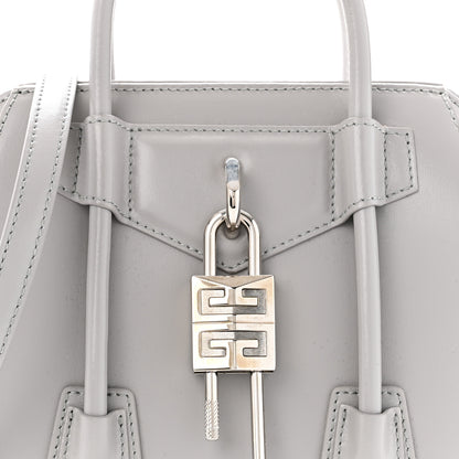 Givenchy Box Calfskin Mini Lock Antigona Shoulder Bag Medium Grey 8 of 10