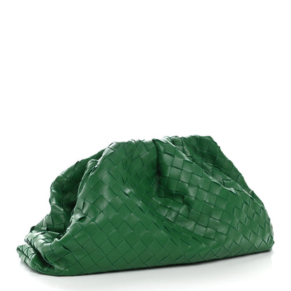 Bottega Veneta Nappa Maxi Intrecciato The Pouch Oversized Clutch Racing Green 3 of 8