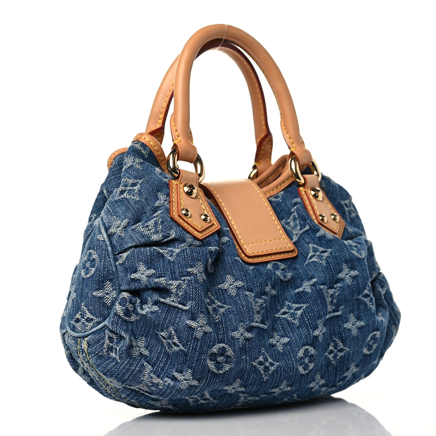 Louis Vuitton Monogram Denim Pleaty Blue 3 of 9