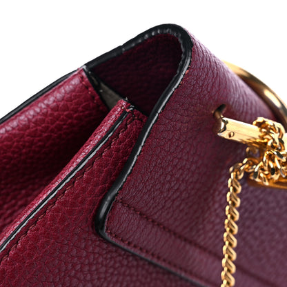 Chloe Grained Lambskin Drew Shoulder Bag Wine Purple 10 of 12