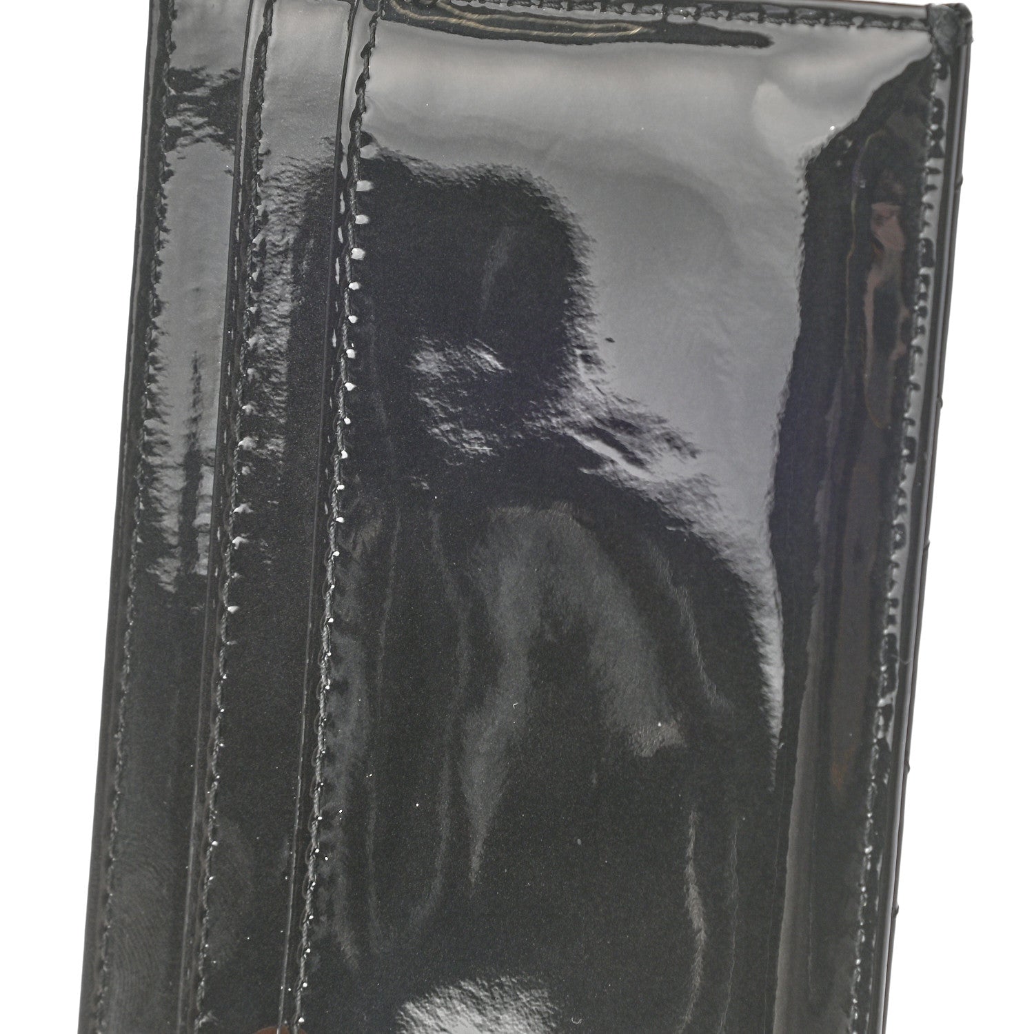 Chanel Patent Quilted Brilliant Card Holder Black 10 of 10