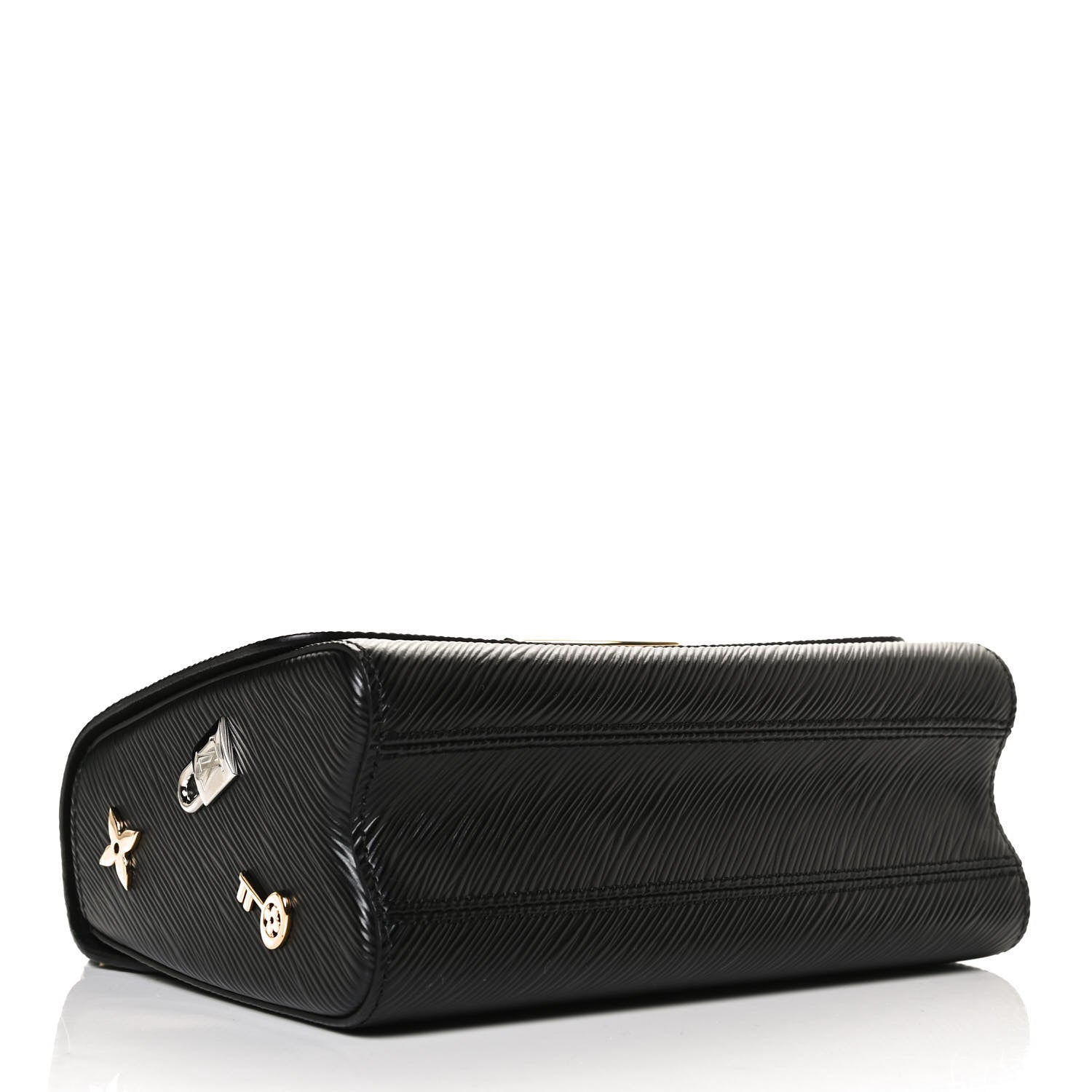 Louis Vuitton Epi Love Lock Twist Shoulder Bag MM Black 4 of 10