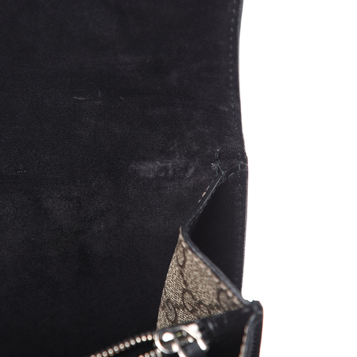 GG Supreme Monogram Medium Dionysus Shoulder Bag Black