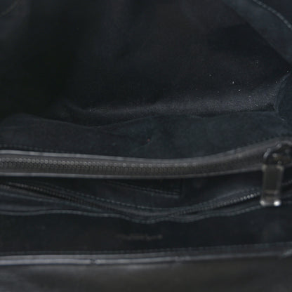 Saint Laurent Calfskin Y Quilted Monogram Monochrome Medium Loulou Chain Satchel Black 5 of 9