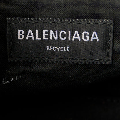 Balenciaga Denim Patchwork Small Hourglass Top Handle Bag Washed Black 6 of 12