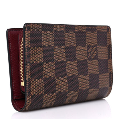 Louis Vuitton Damier Ebene Juliette Wallet Bordeaux Black 3 of 14