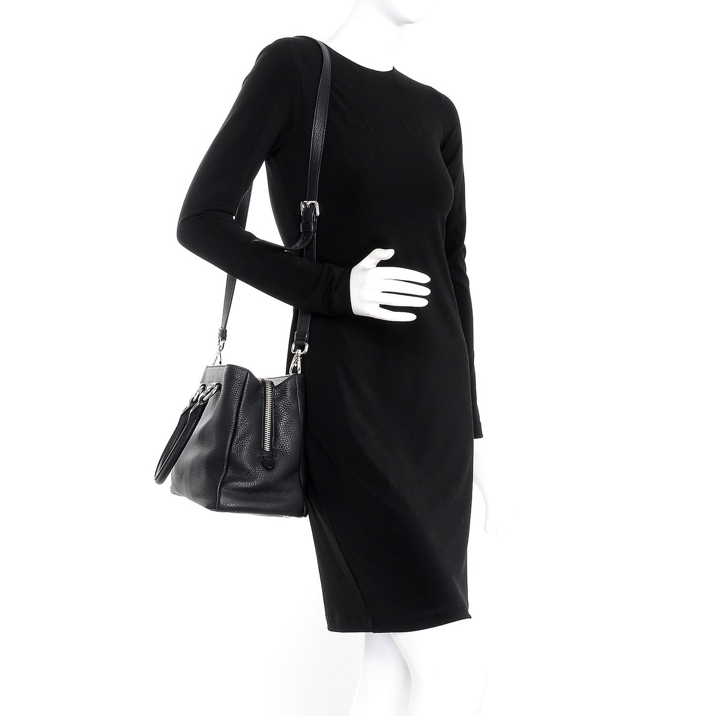 Vitello Daino Tote Nero Black