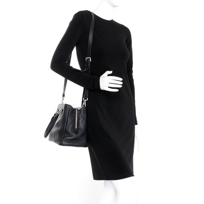 Prada Vitello Daino Tote Nero Black 2 of 10