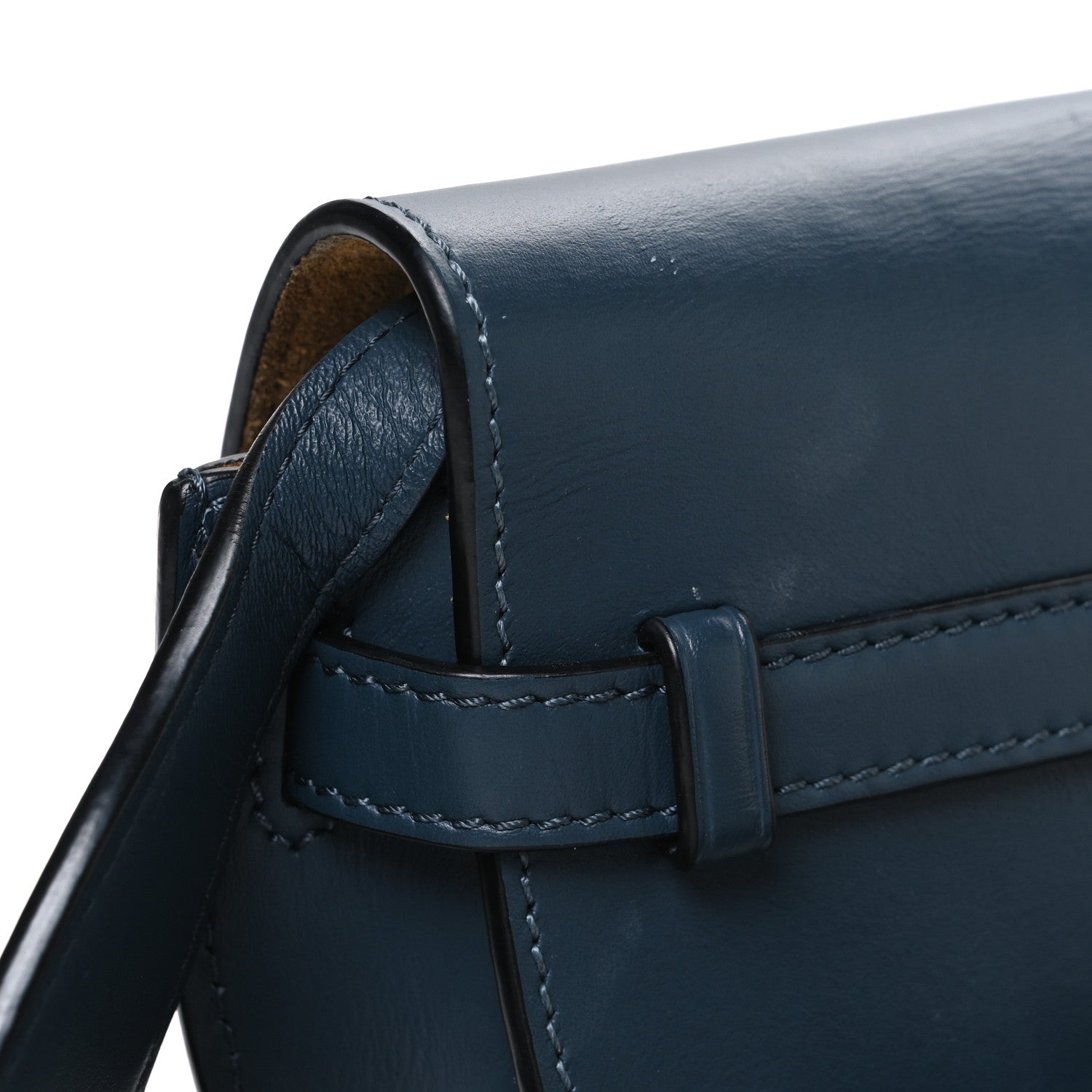 Loewe Calfskin Jacquard Mini Gate Crossbody Bag Onyx Blue 11 of 11