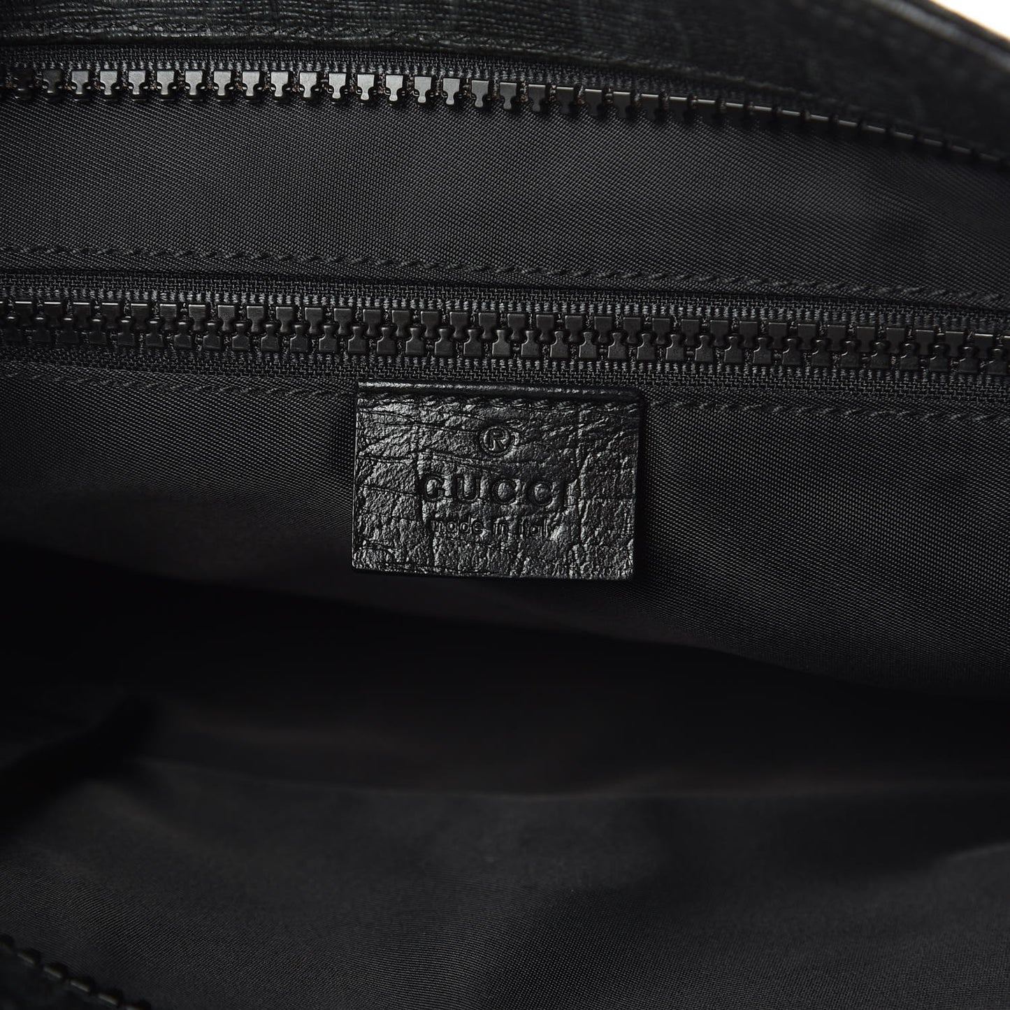 GG Plus Monogram Medium Flat Messenger Bag Black