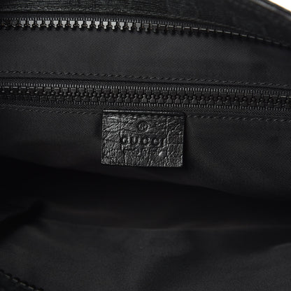 Gucci GG Plus Monogram Medium Flat Messenger Bag Black 6 of 9