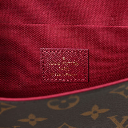 Louis Vuitton Monogram Pochette Felicie Chain Wallet Fuchsia 7 of 13