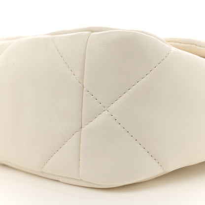 Chanel Lambskin Quilted Medium Chanel 19 Flap White 10 of 11