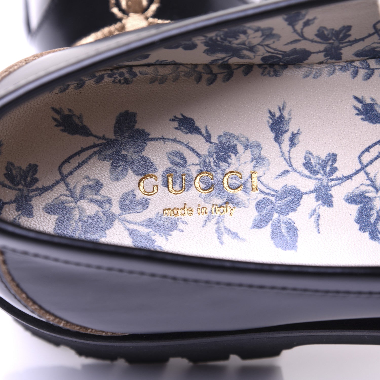 Gucci Cordovan Lux Womens Harald Horsebit 25mm Platform Loafers 39 Black 12 of 14
