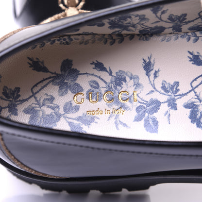 Gucci Cordovan Lux Womens Harald Horsebit 25mm Platform Loafers 39 Black 12 of 14