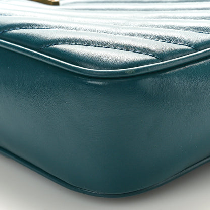Saint Laurent Calfskin Matelasse Monogram Lou Camera Bag Sea Turquoise 10 of 10