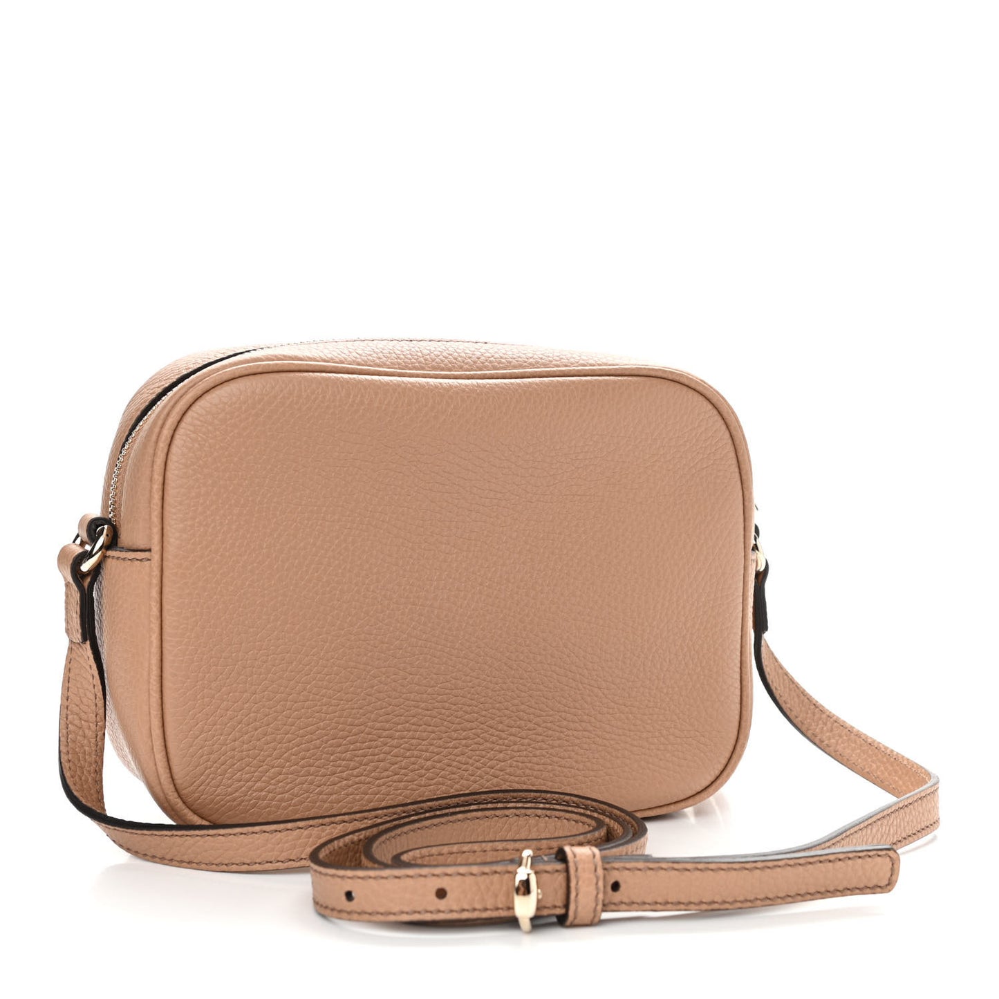 Pebbled Calfskin Small Soho Disco Bag Camelia