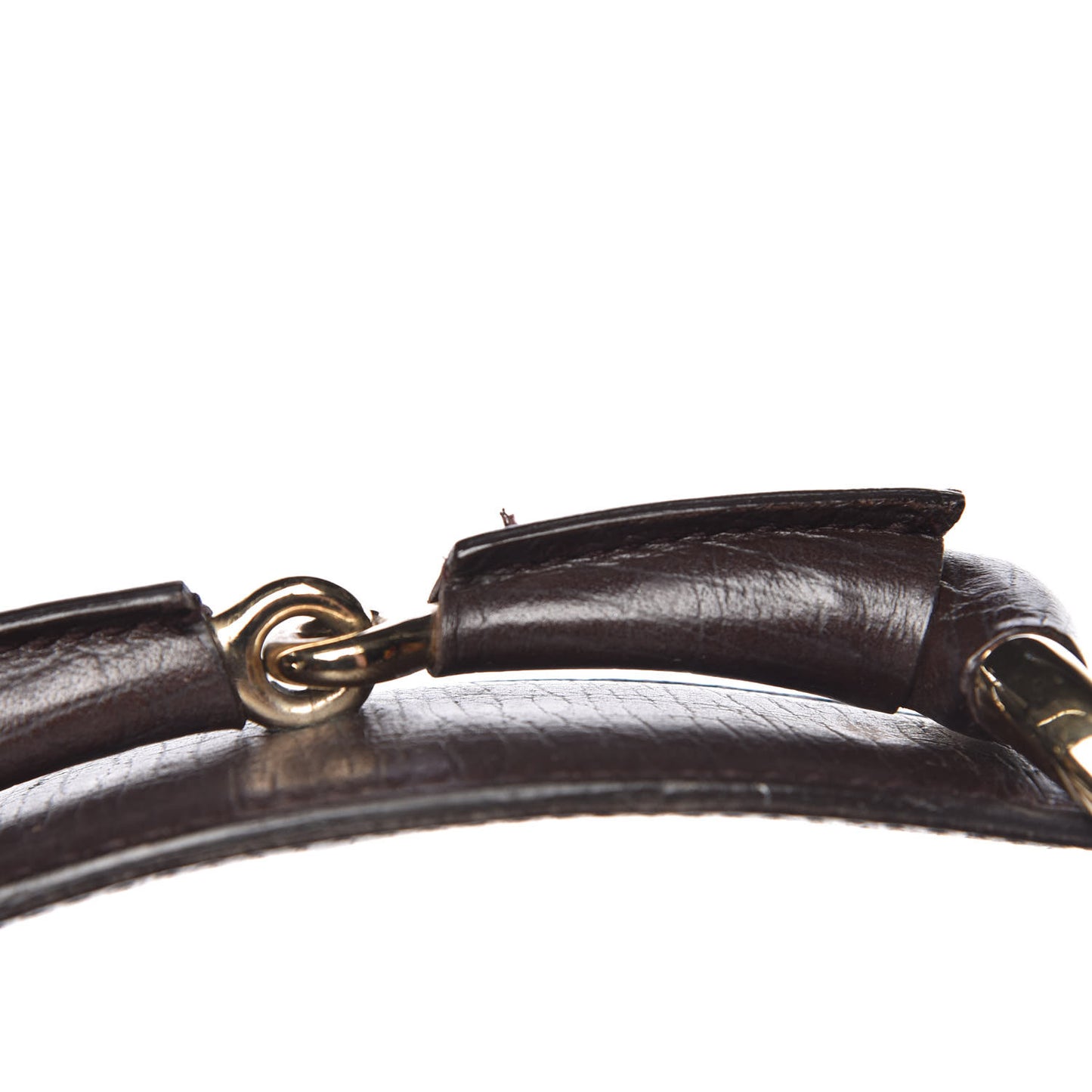 Monogram Medium Horsebit Chain Hobo Dark Brown