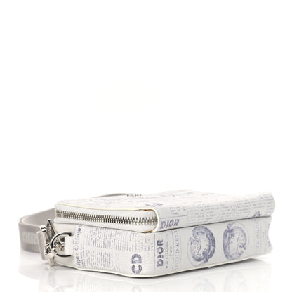Christian Dior X DANIEL ARSHAM Grained Calfskin Newspaper Messenger White 4 of 14