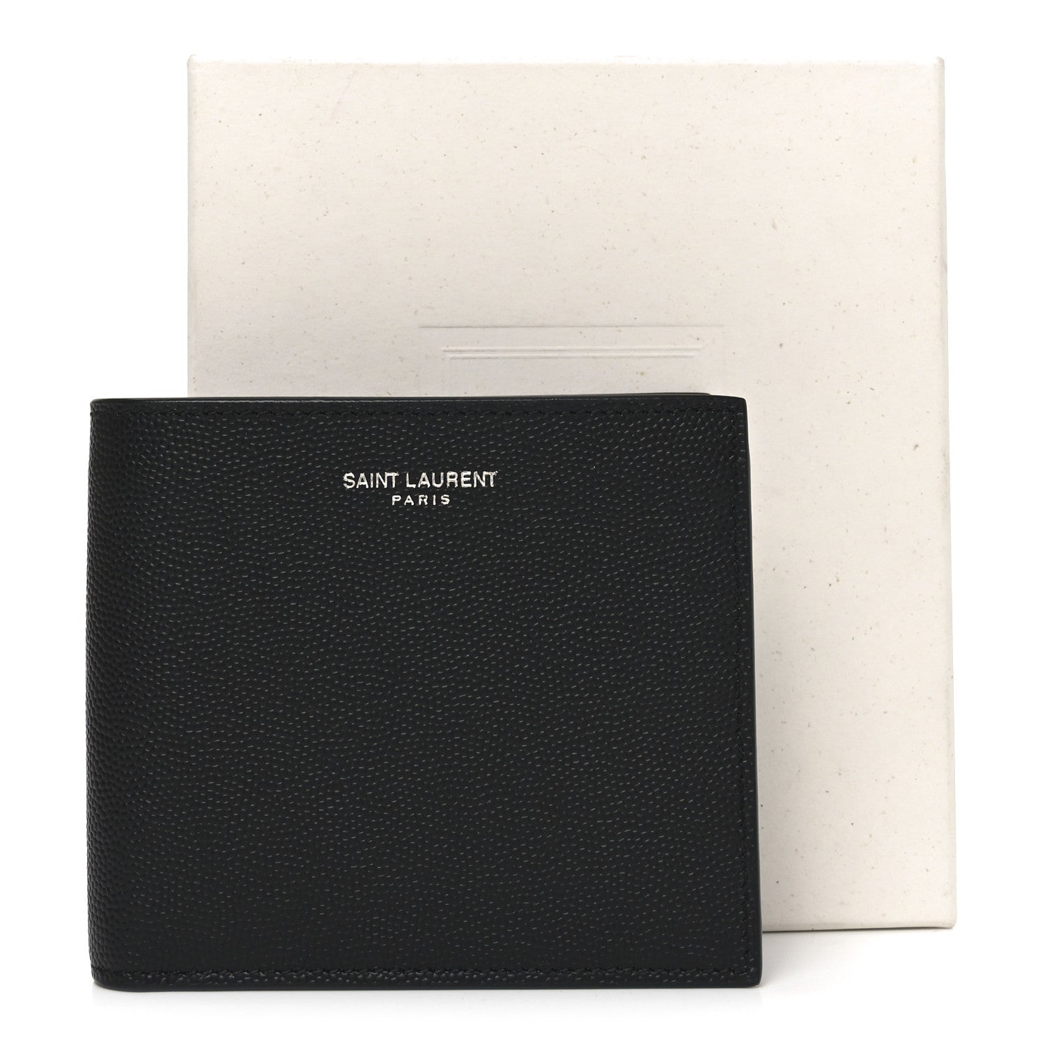 Saint Laurent Grain De Poudre Paris East West Wallet Black 8 of 8