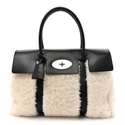 Mulberry Smooth Calfskin Shearling Bayswater Black 1 of 9