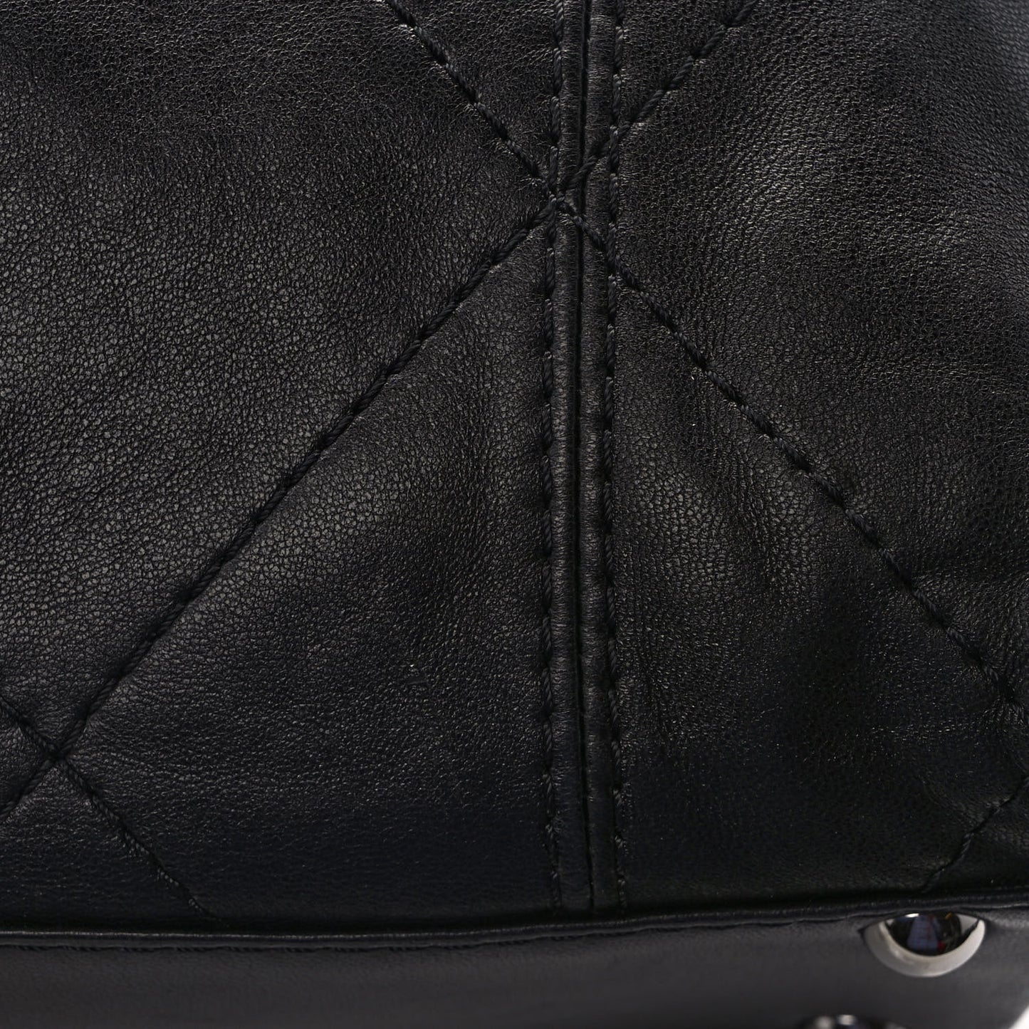 Lambskin Quilted Small Soft Touch Shoulder Bag Black