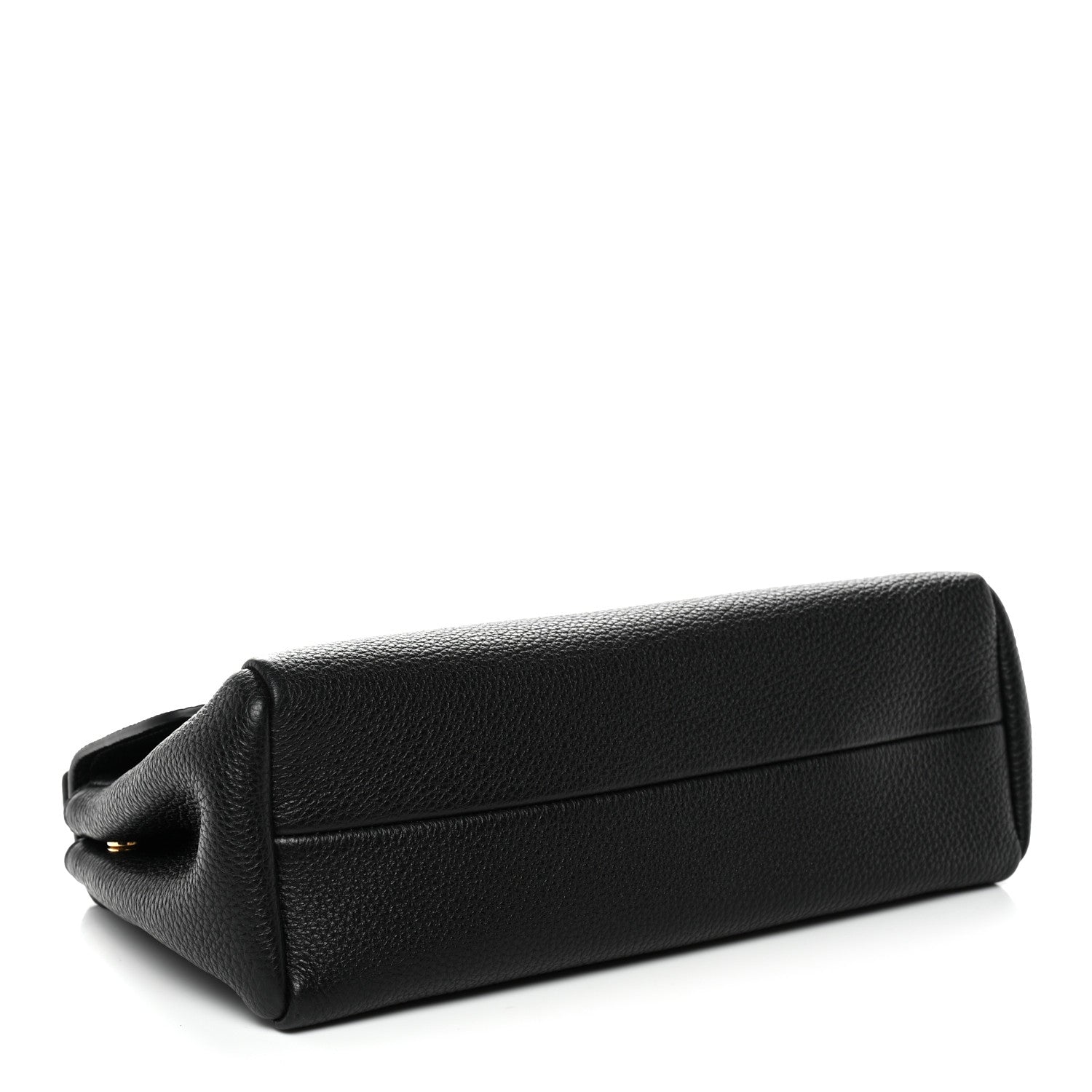 Prada Vitello Daino Soft Flap Shoulder Bag Black 4 of 10