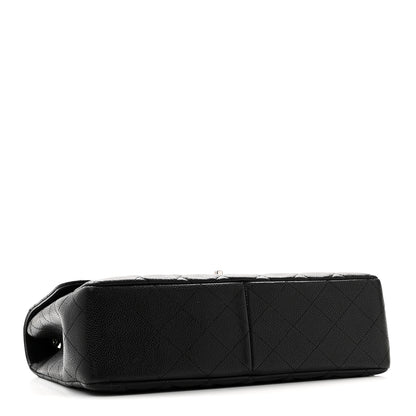 Chanel Caviar Quilted Jumbo Single Flap Black 4 of 10