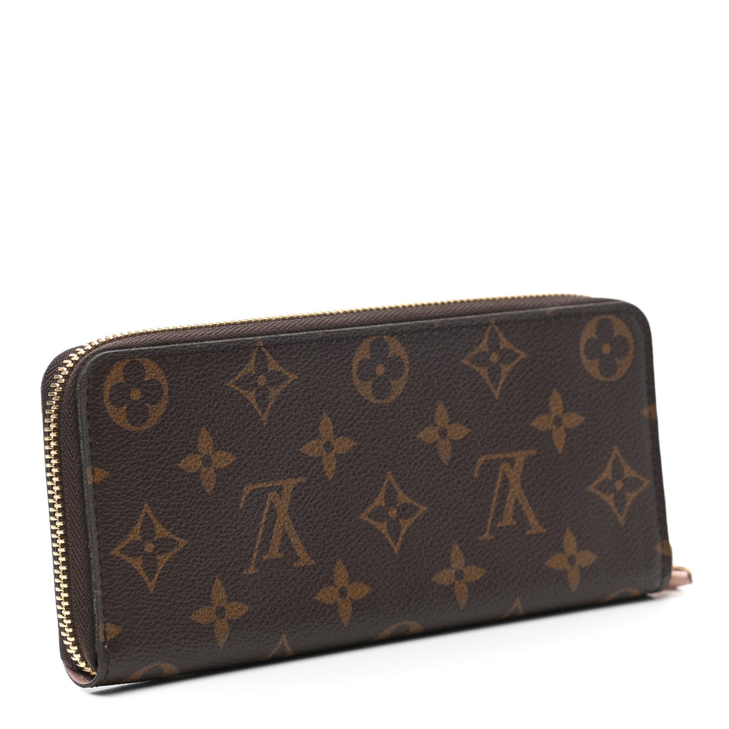 Monogram Clemence Wallet Rose Ballerine