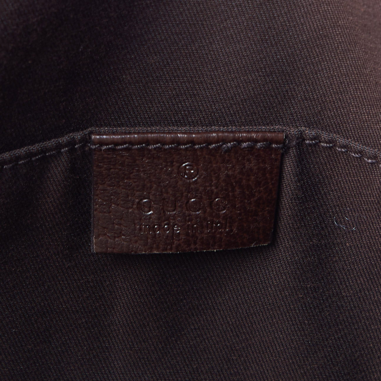 GG Monogram Medium Web Handle Vertical Tote Dark Brown