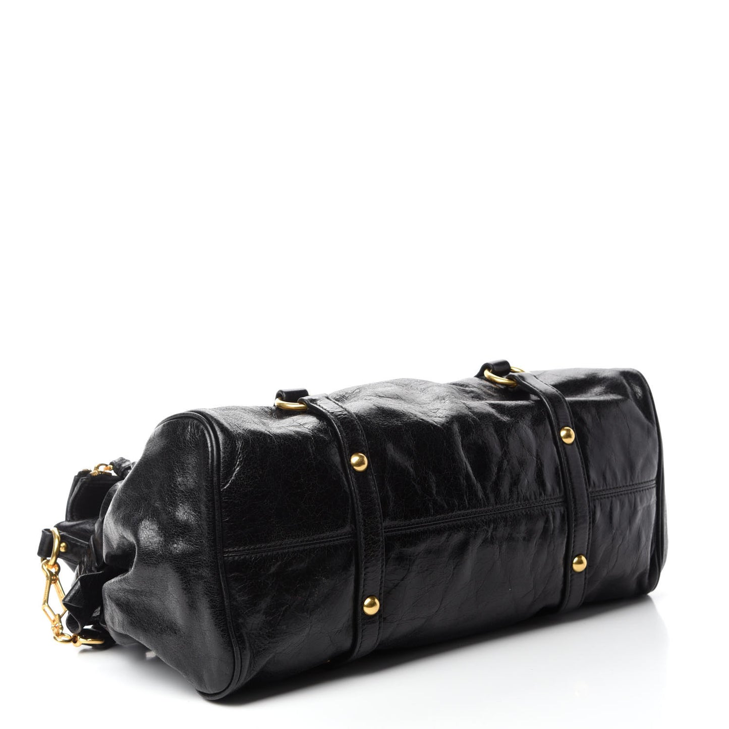 Vitello Lux Medium Bow Bag Black