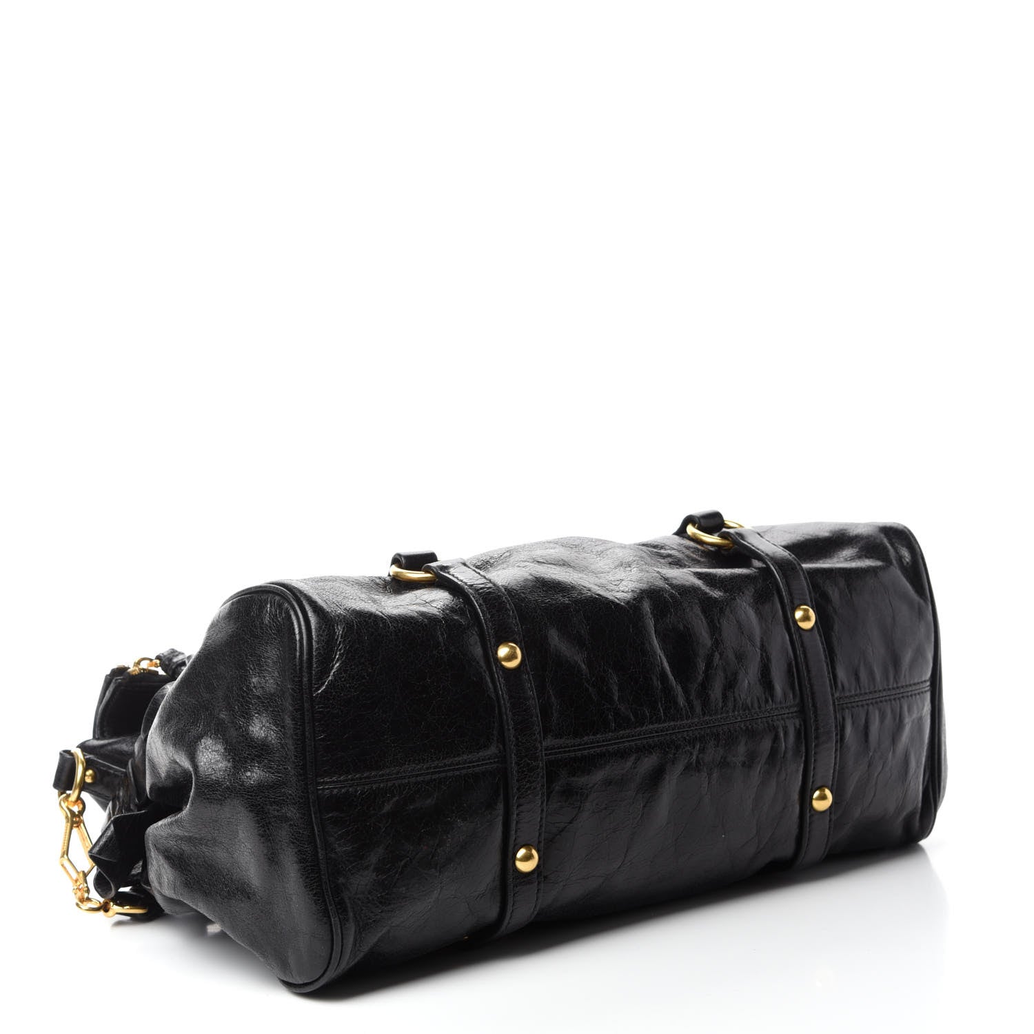 Miu Miu Vitello Lux Medium Bow Bag Black 4 of 10