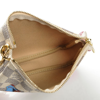 Louis Vuitton Damier Azur 2016 Christmas Animation Mini Pochette Accessories 5 of 6