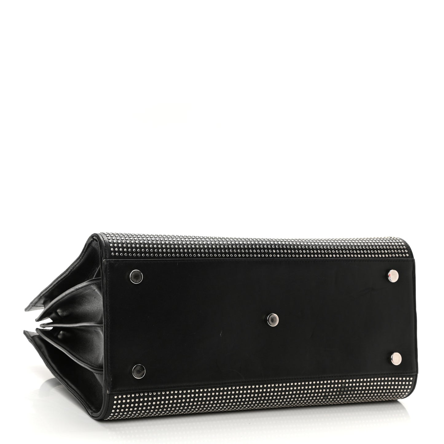Calfskin Studded Small Sac De Jour Black