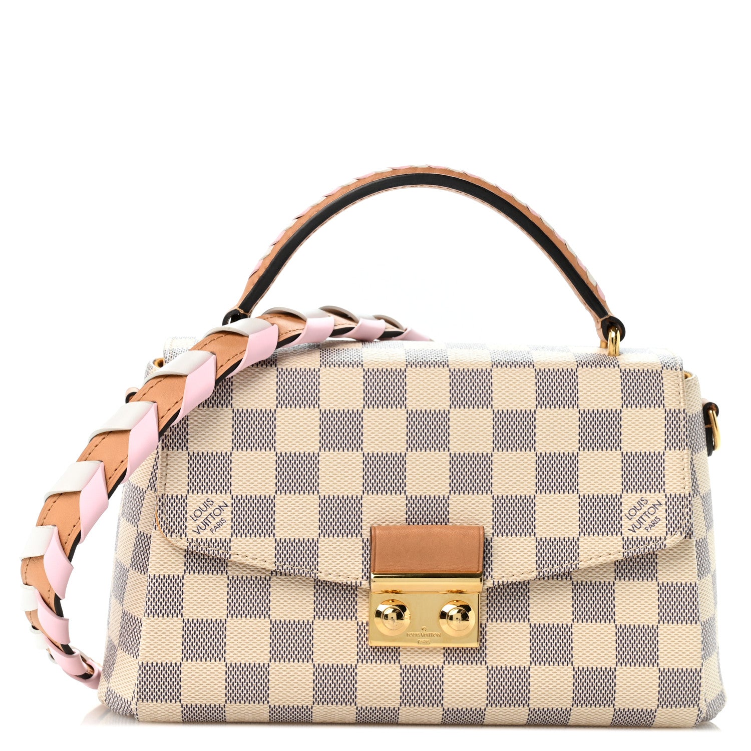 Louis Vuitton Damier Azur Braided Croisette Rose 1 of 11
