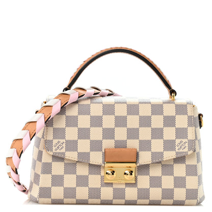 Louis Vuitton Damier Azur Braided Croisette Rose 1 of 11