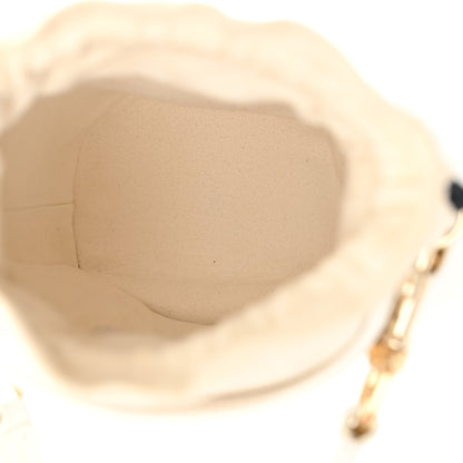 Christian Dior Calfskin Micro Dior Vibe Bucket White Blue 5 of 11