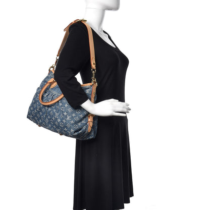Louis Vuitton Denim Neo Cabby MM Blue 2 of 12