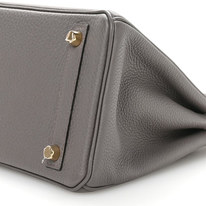 Hermes Togo Birkin 25 Etain 10 of 11
