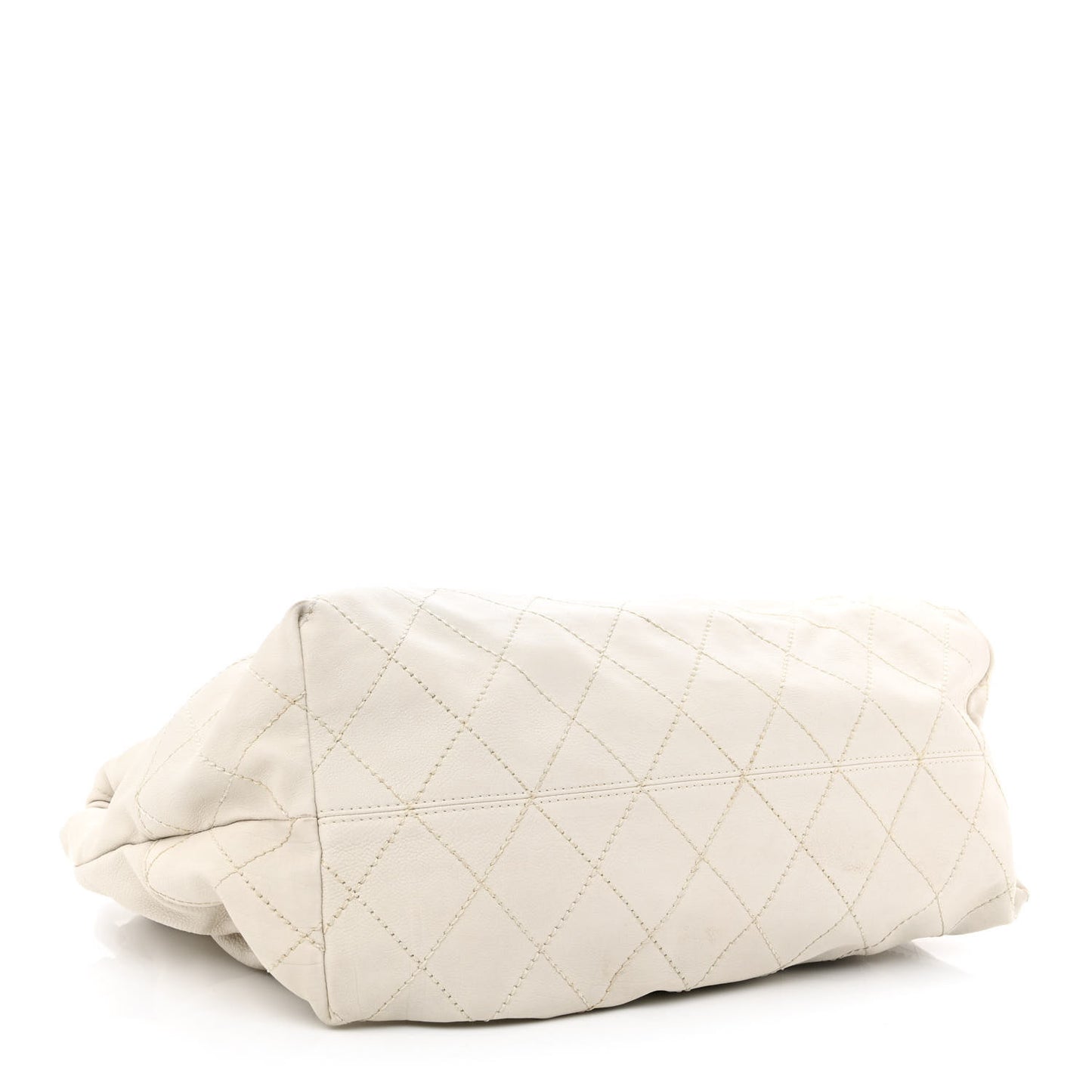 Calfskin Baby Coco Cabas White