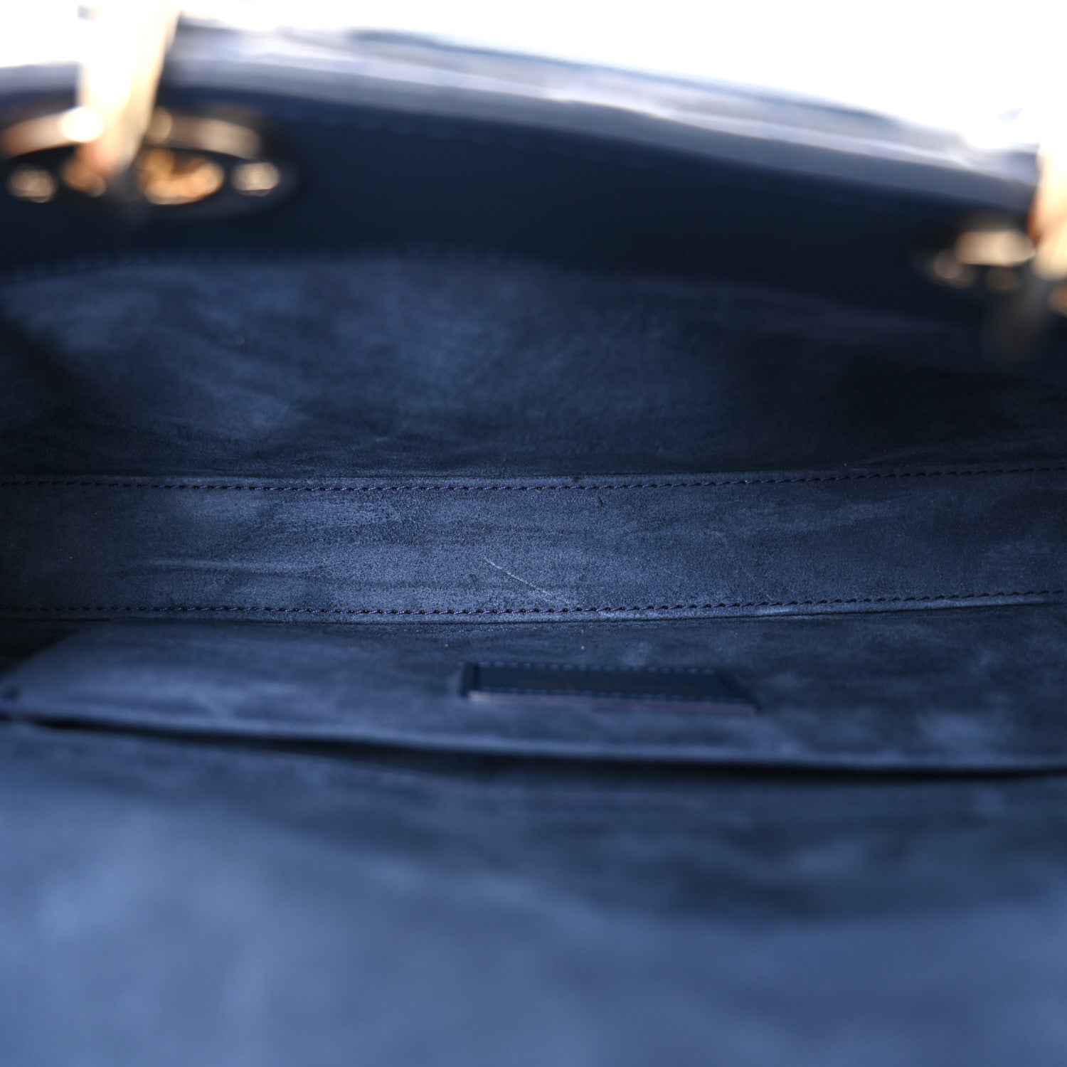 Christian Dior Lambskin Cannage Medium Lady D-Joy Blue 5 of 10