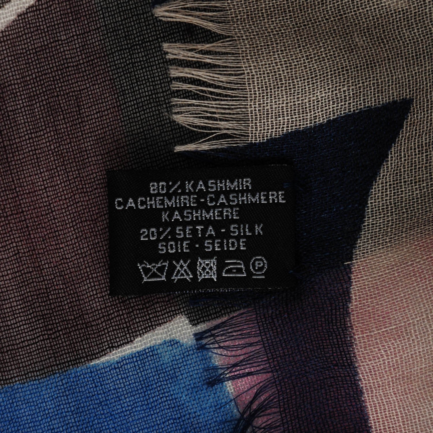 Chanel Cashmere Silk CC Scarf Multicolor 5 of 5