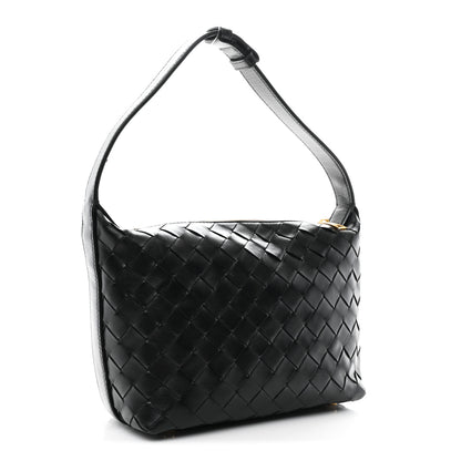 Bottega Veneta Calfskin Intrecciato Mini Wallace Black 3 of 10
