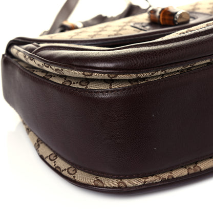 Gucci Monogram Large New Bamboo Top Handle Bag Brown 9 of 13