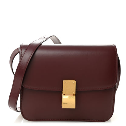 Celine Box Calfskin Teen Classic Box Flap Bag Burgundy 1 of 11