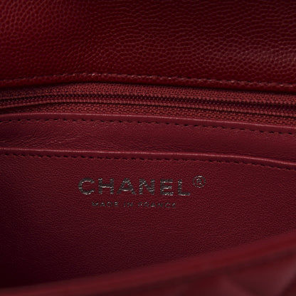 Chanel Caviar Quilted Mini Rectangular Flap Red 8 of 10